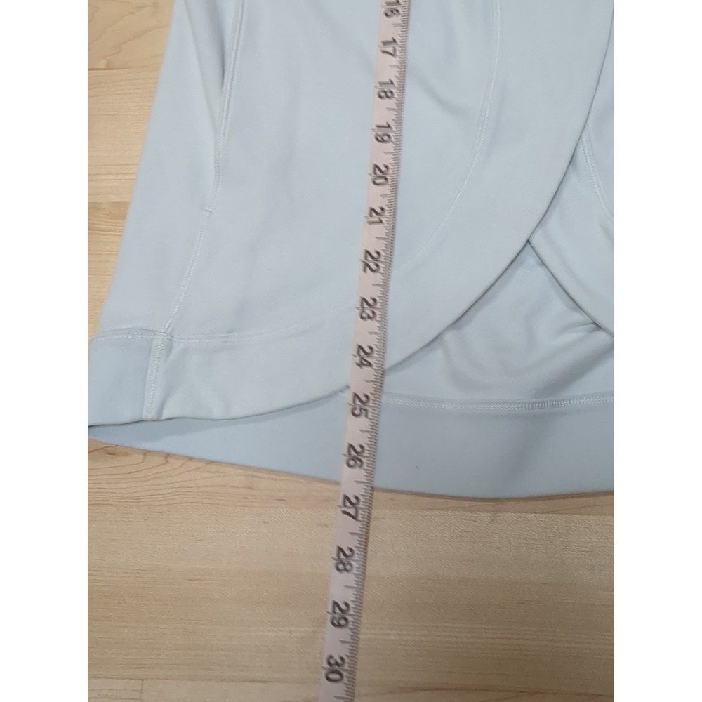 Lululemon Ready To Rulu Wrap Cardigan Snap Ocean Mist Size 8 Gray Blue - Picture 10 of 12